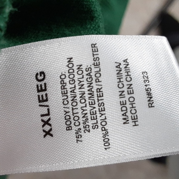 Vince Camuto Lantern Sleeve Sheer Emerald Kelly Green Sweater - Picture 9 of 10